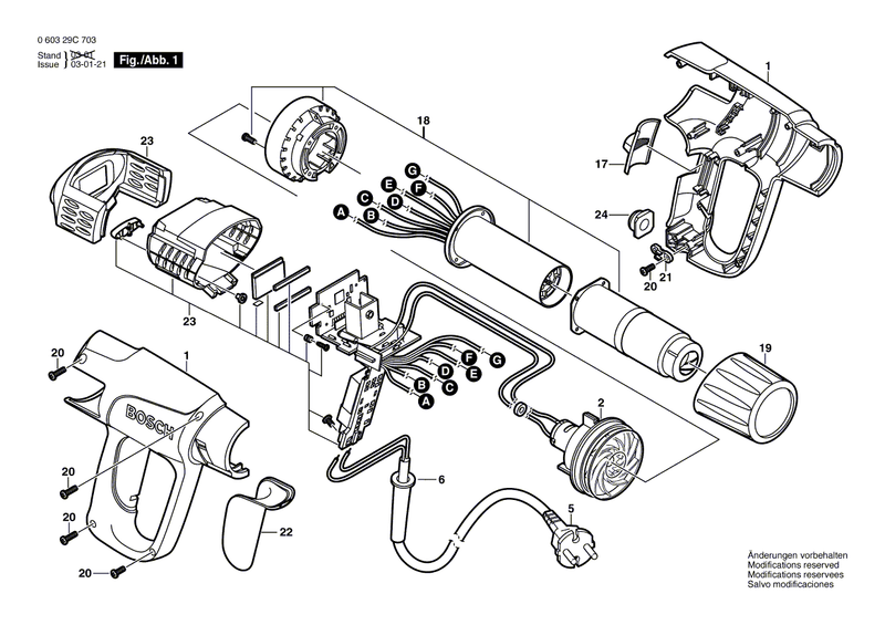 New Genuine Bosch 1609203J96 Housing Section
