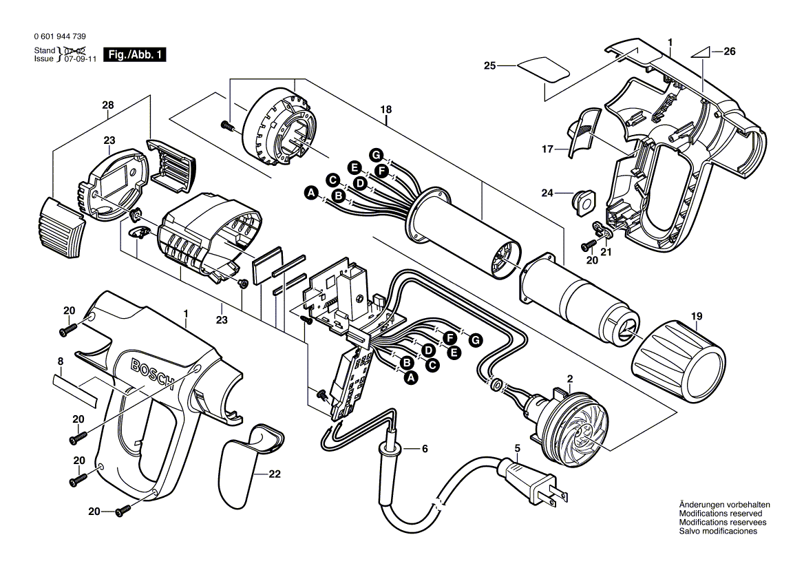 New Genuine Bosch 1609203K50 Housing Section