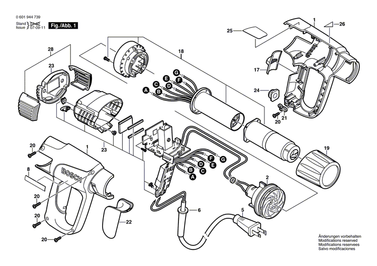 New Genuine Bosch 1609203K50 Housing Section