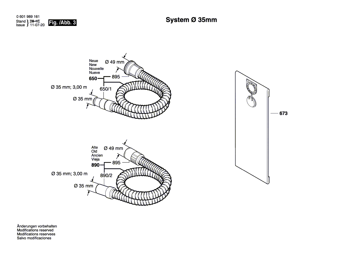 New Genuine Bosch 1609203K66 Socket
