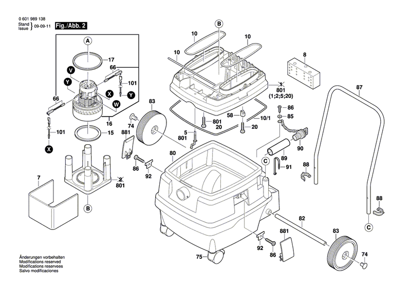 New Genuine Bosch 1609203K71 Printed-Board Assembly
