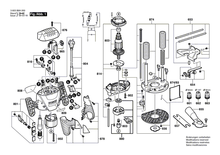 New Genuine Bosch 1609203N37 Motor Housing