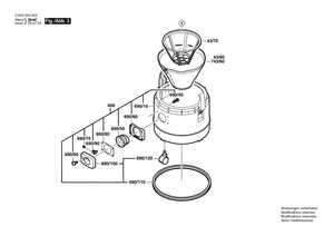 New Genuine Bosch 1609203N48 Suction Blower