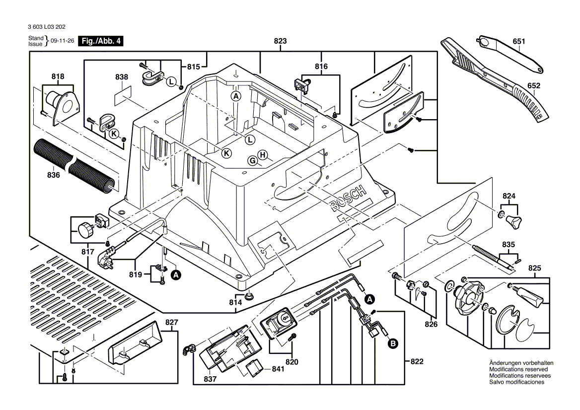 New Genuine Bosch 1609203P37 Ball Rail Table