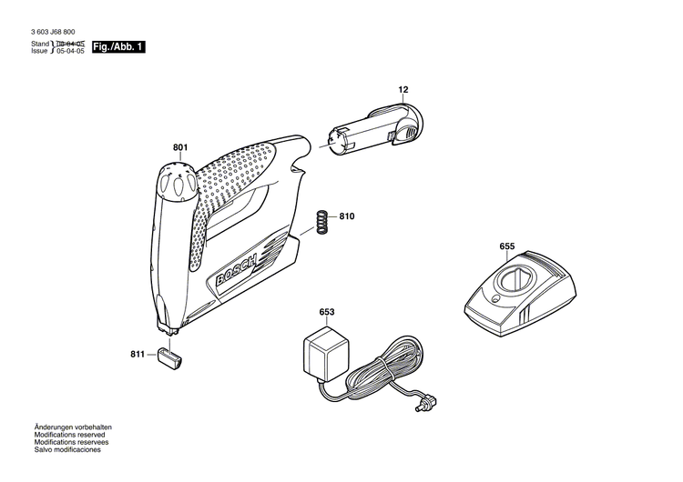 New Genuine Bosch 1609203P66 Spring