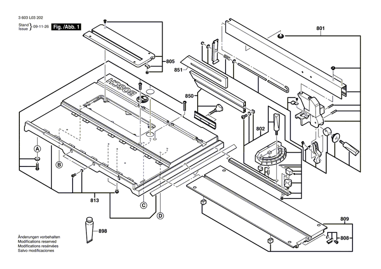 New Genuine Bosch 1609203P79 Swivelling Axis