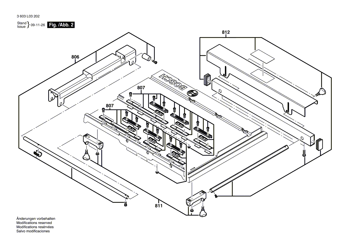 New Genuine Bosch 1609203P88 Fastening parts kit