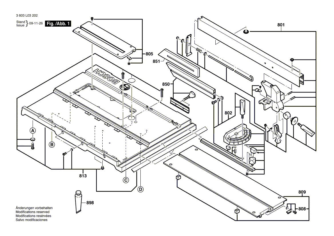New Genuine Bosch 1609203P88 Fastening parts kit