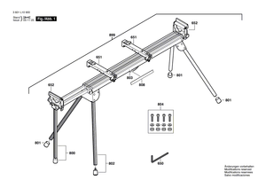 New Genuine Bosch 1609203R43 Table Leg