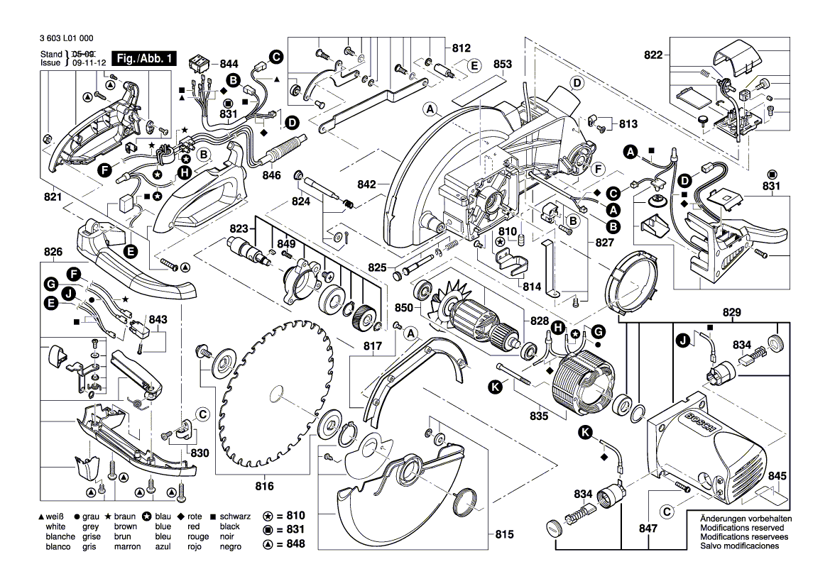 New Genuine Bosch 1609203R73 Parts Set