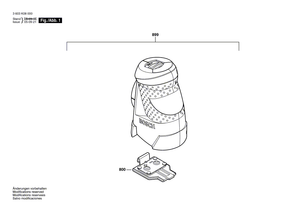 New Genuine Bosch 1609203R88 Battery Cover