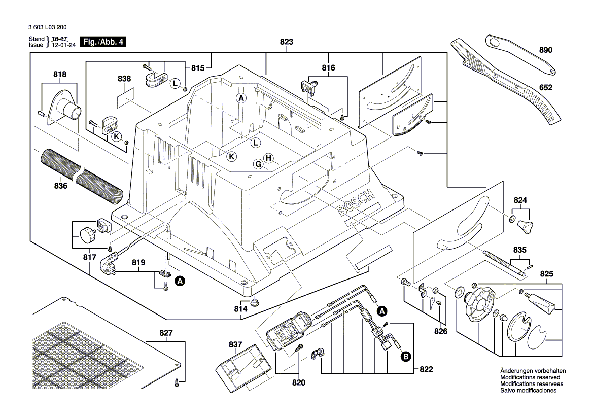New Genuine Bosch 1609203S53 Edge Guide