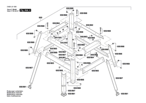 New Genuine Bosch 1609203T03 Table