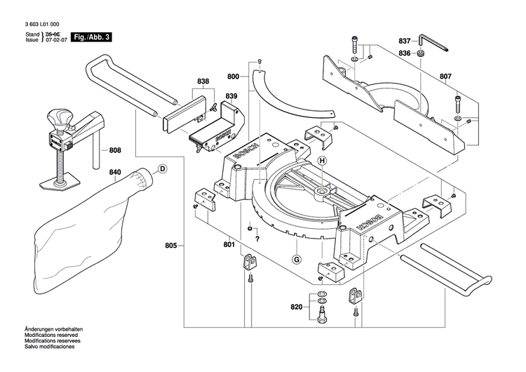 New Genuine Bosch 1609203T24 Handle