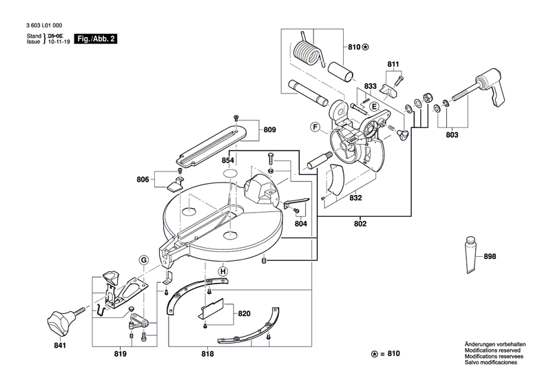 New Genuine Bosch 1609203T29 Handle