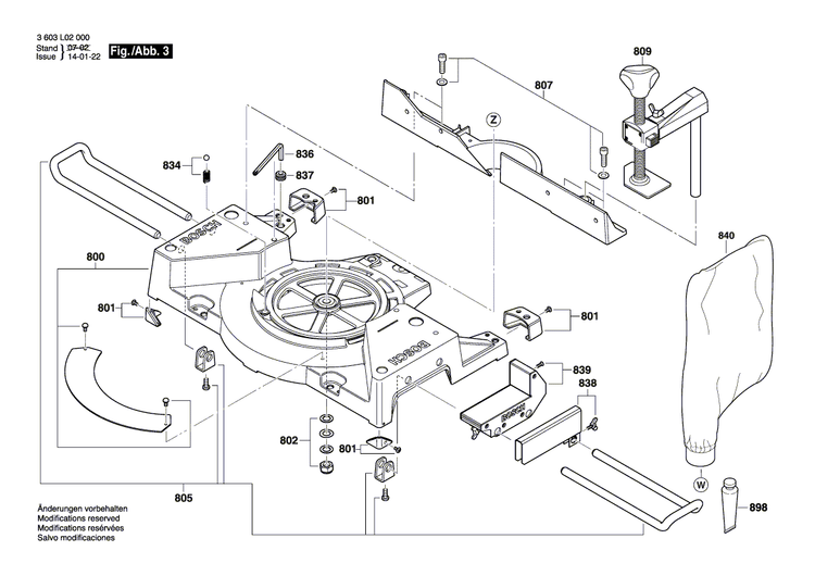 New Genuine Bosch 1609203T77 Cable Cleat