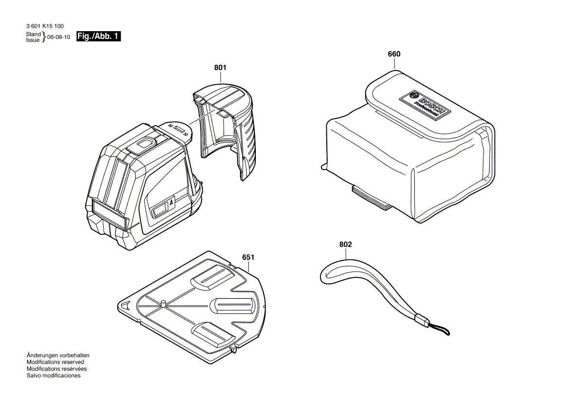 New Genuine Bosch 1609203U22 Battery Cover