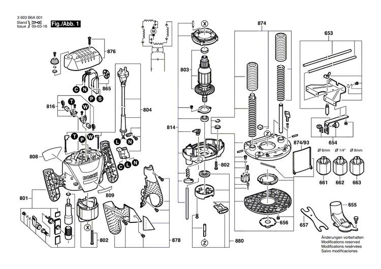 New Genuine Bosch 1609203V50 Guide Component