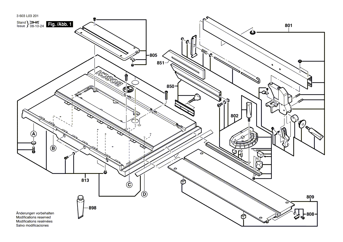 New Genuine Bosch 1609203X57 Edge Guide