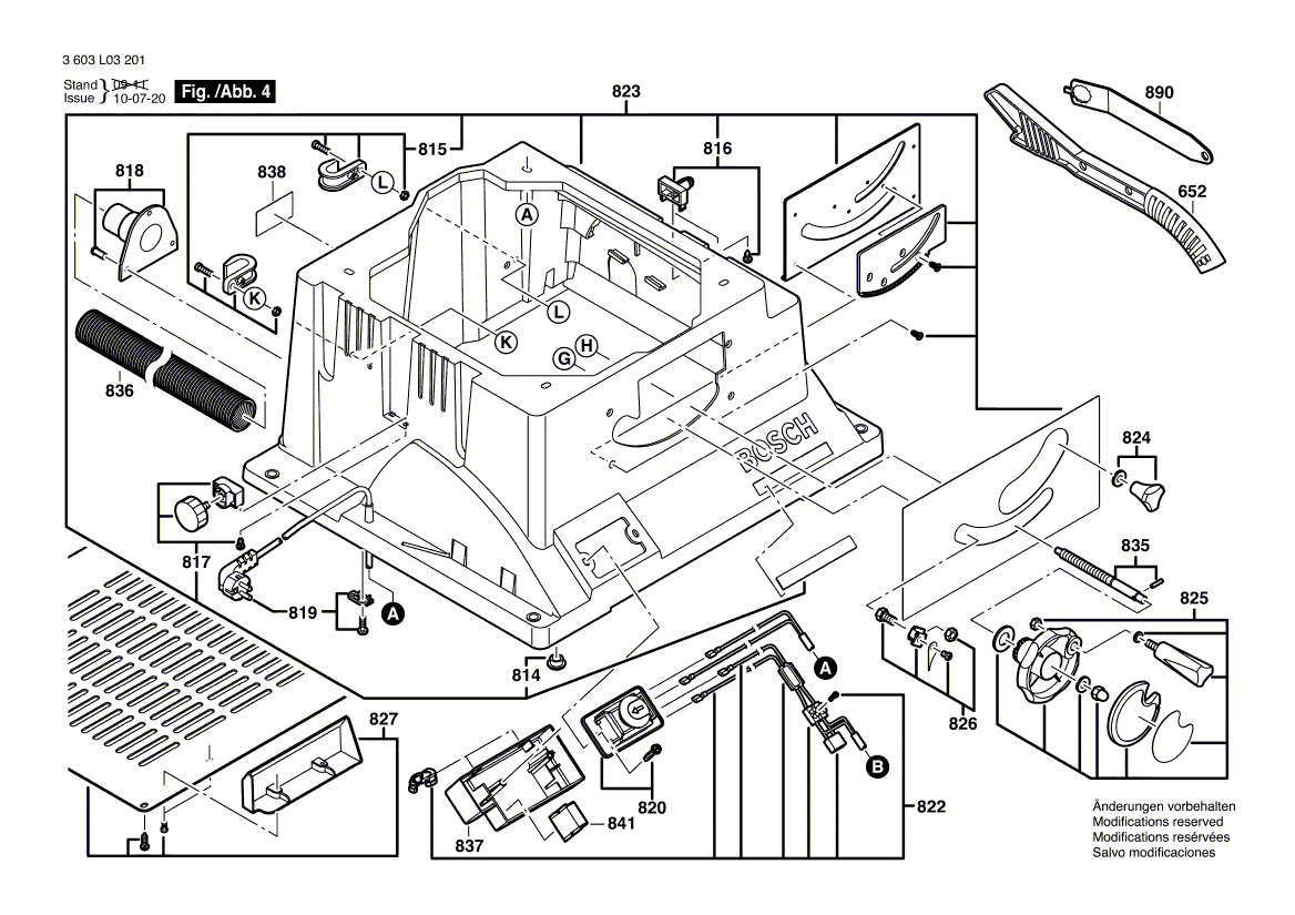 New Genuine Bosch 1609203X61 Switch Housing