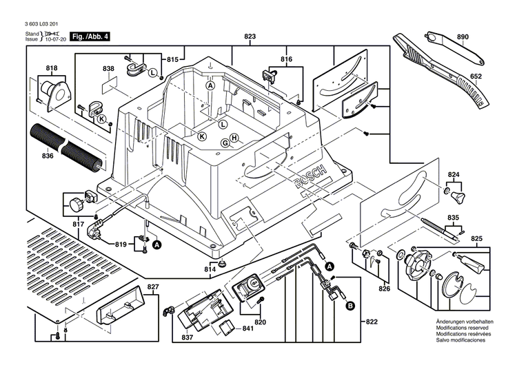 New Genuine Bosch 1609203X61 Switch Housing