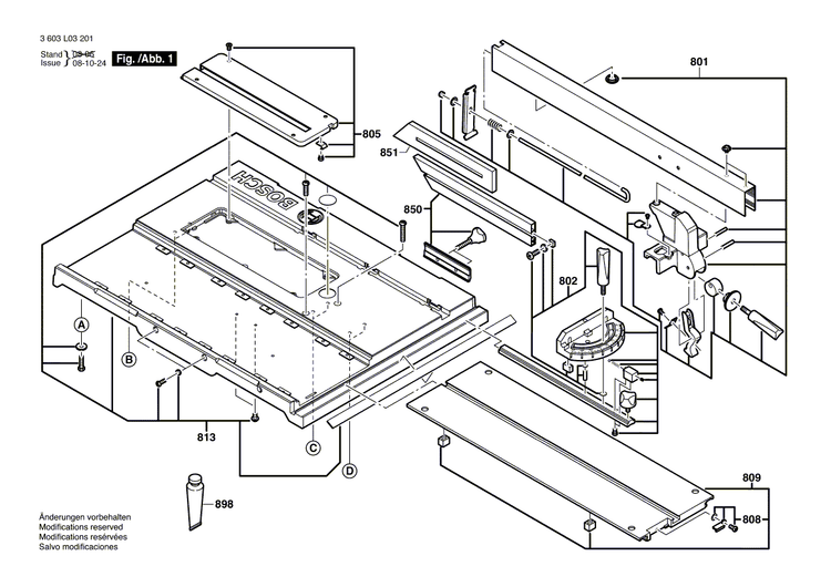 New Genuine Bosch 1609203X61 Switch Housing