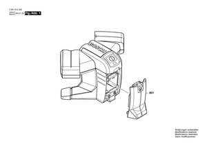 New Genuine Bosch 1609203X73 Battery Cover