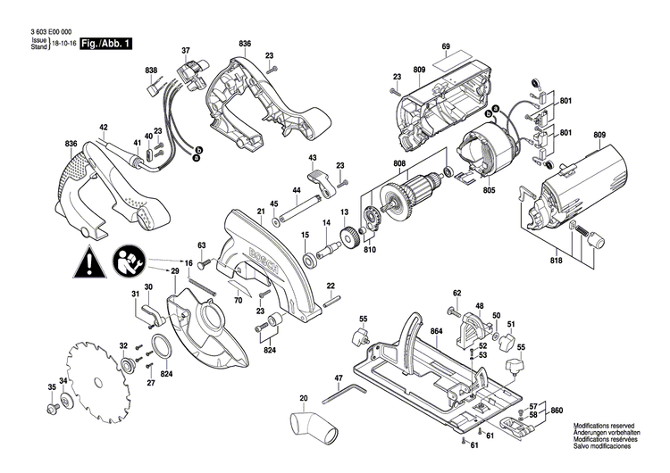 New Genuine Bosch 1609203Y57 Angle Support