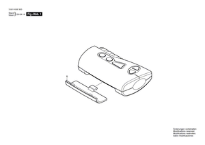 New Genuine Bosch 1609203Z02 Battery Cover