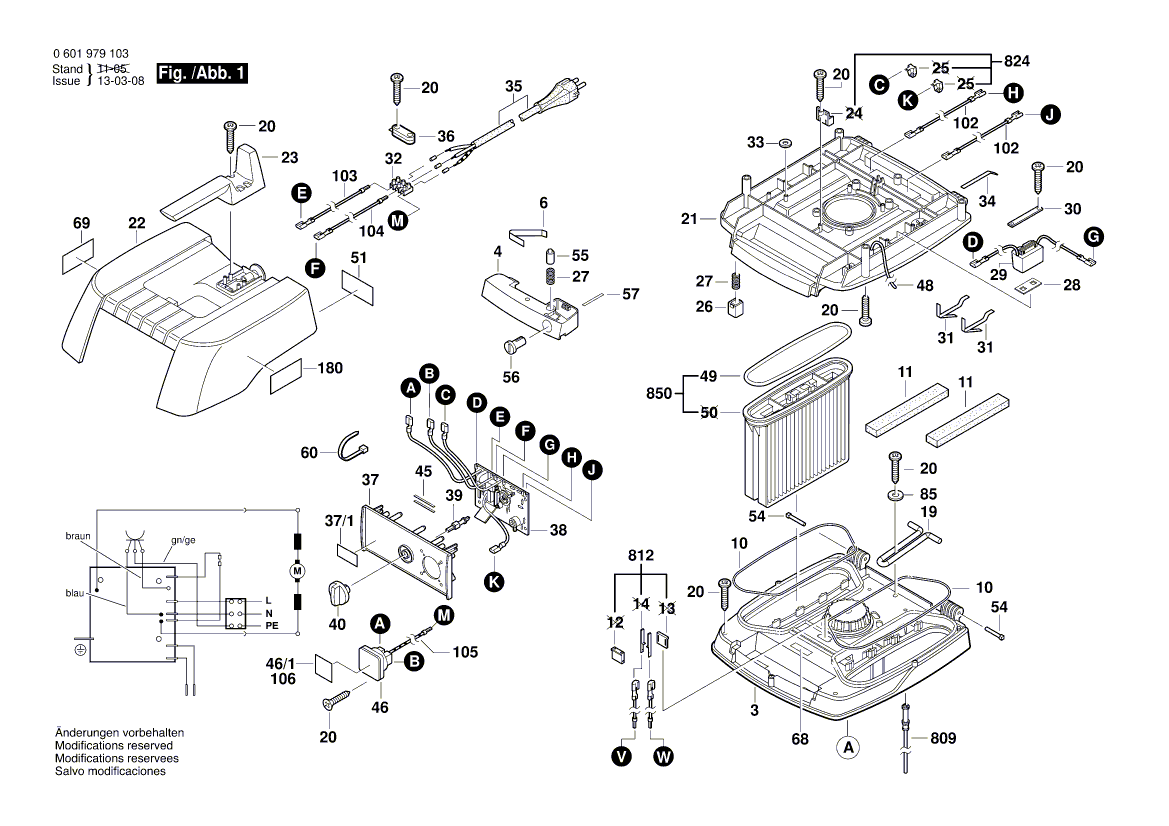 New Genuine Bosch 1609203Z25 Connecting Cable
