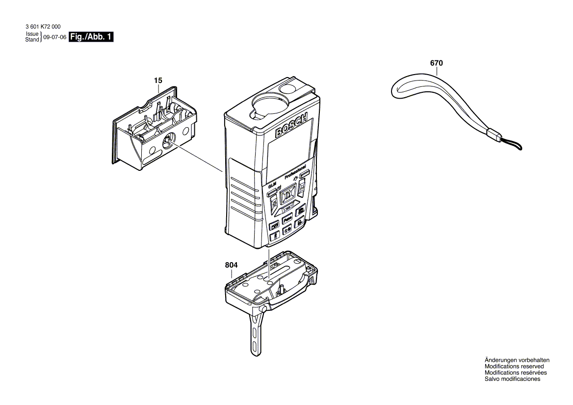 New Genuine Bosch 1609203Z57 Battery box assembly