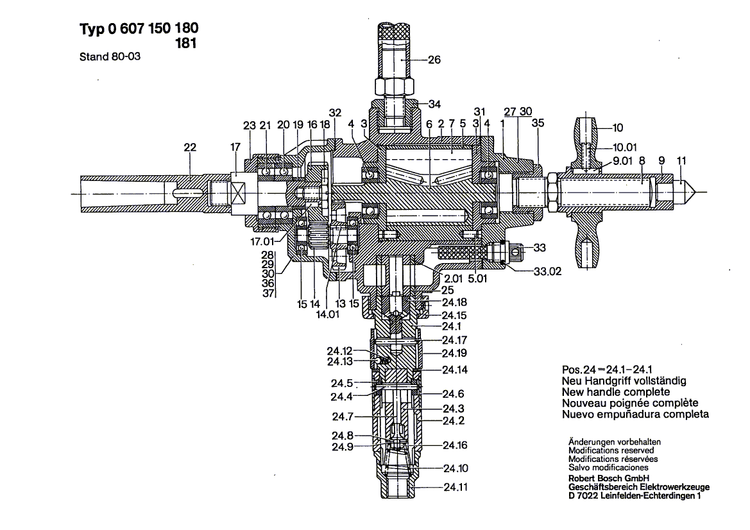 New Genuine Bosch 1609300094 Oiler