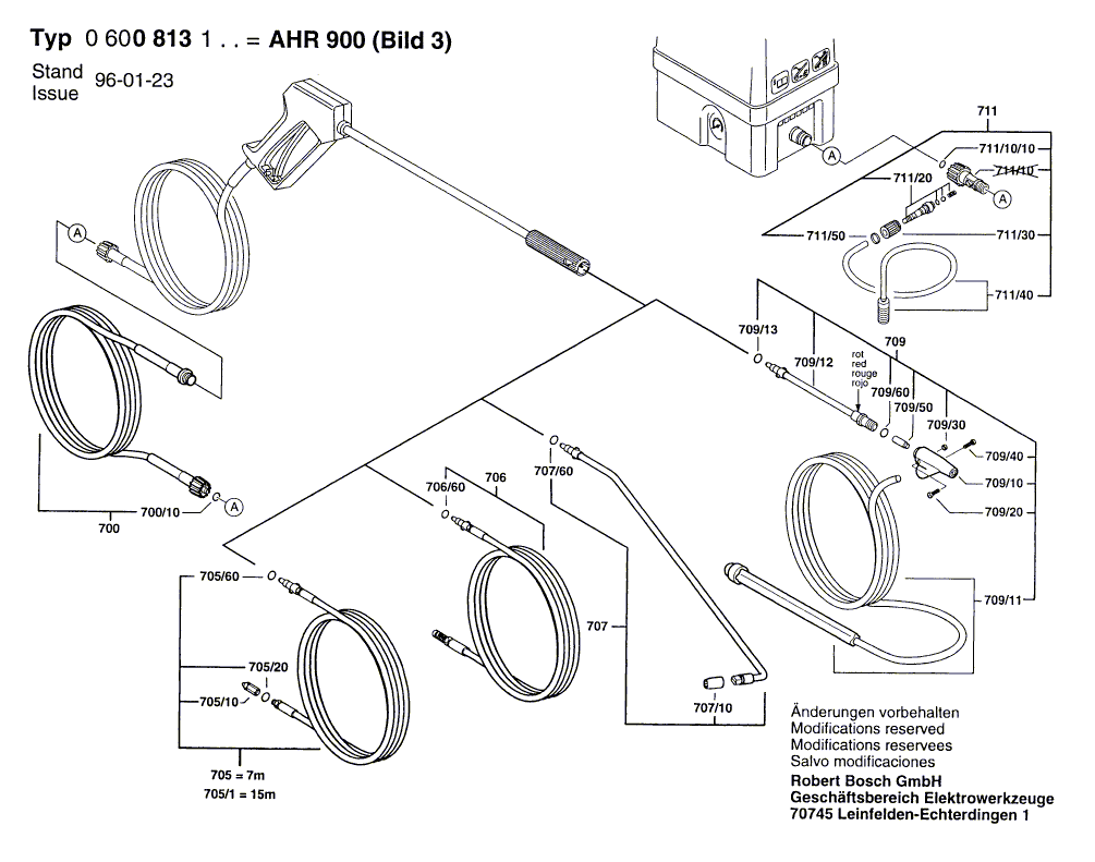New Genuine Bosch 1609350044 Seal Kit