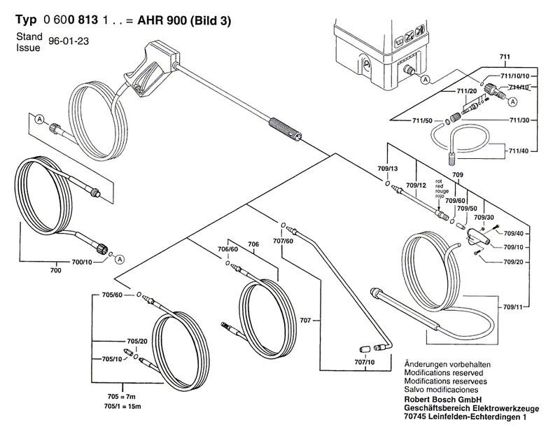 New Genuine Bosch 1609350176 Parts Set