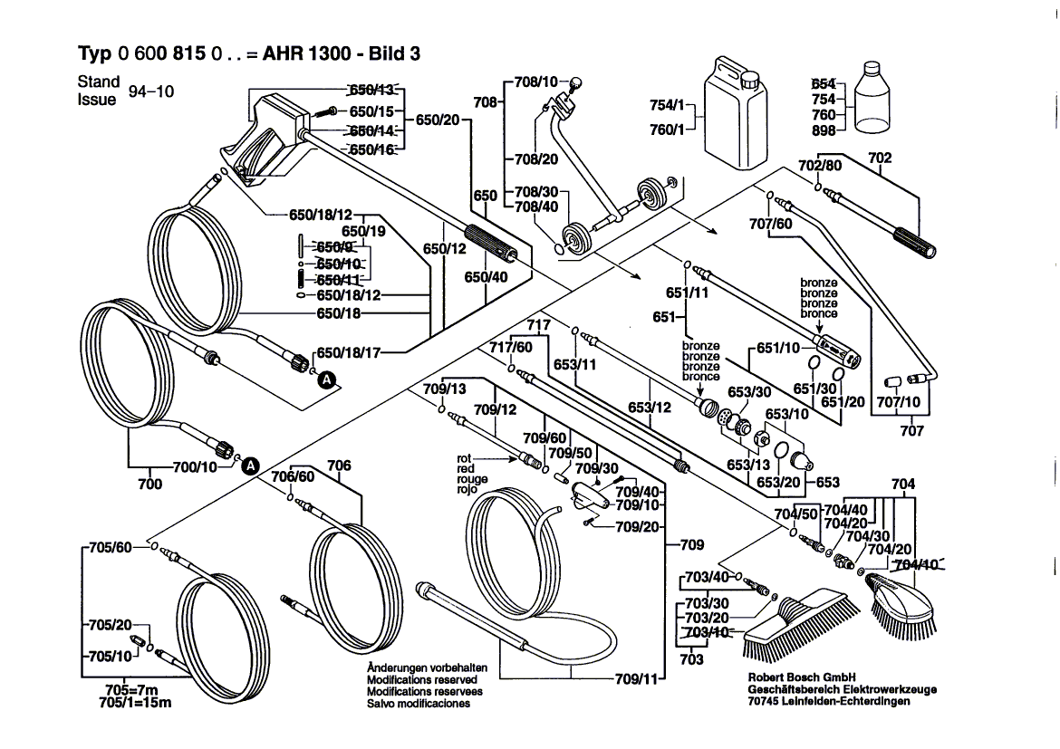 New Genuine Bosch 1609350310 Set Of Handles