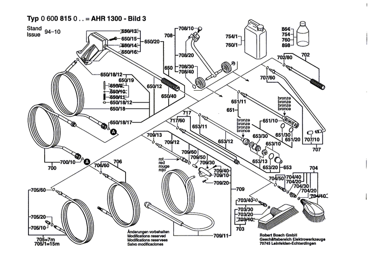 New Genuine Bosch 1609350310 Set Of Handles
