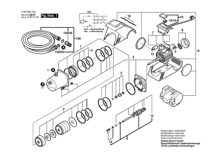 New Genuine Bosch 1609350418 Seal Kit