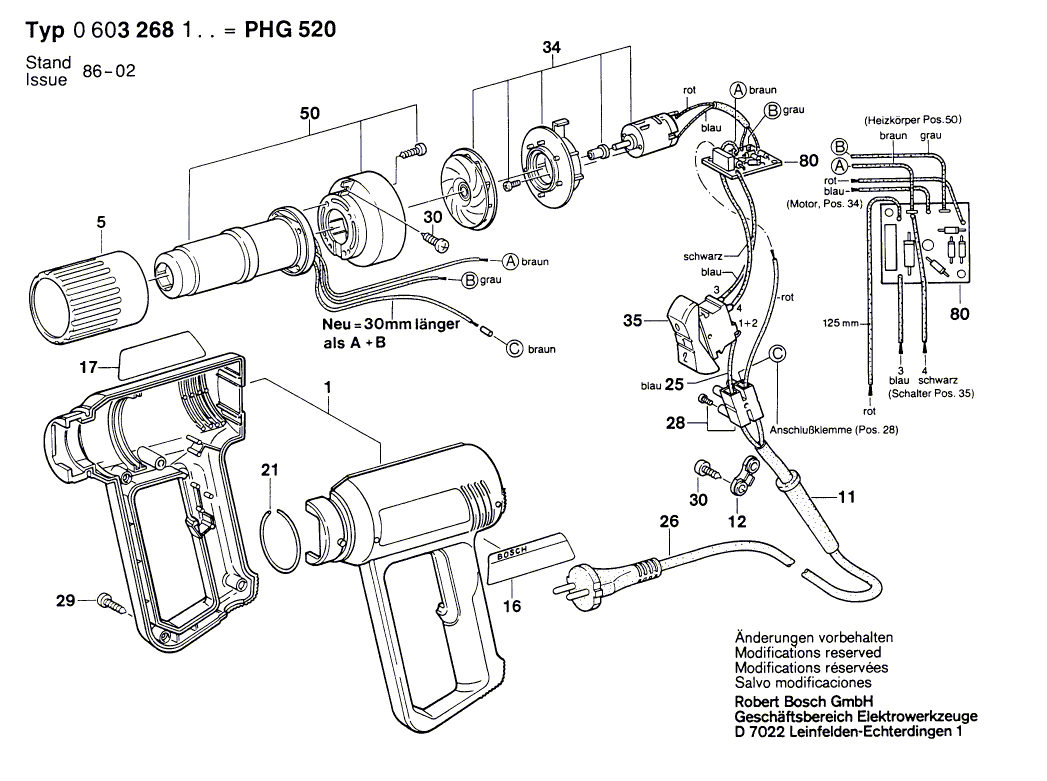 New Genuine Bosch 1609390042 connecting terminal