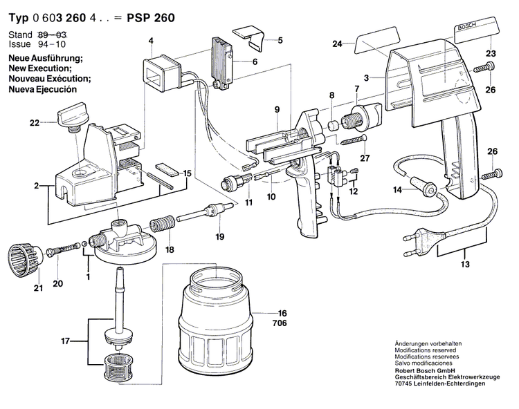 New Genuine Bosch 1609390345 Adjusting Screw