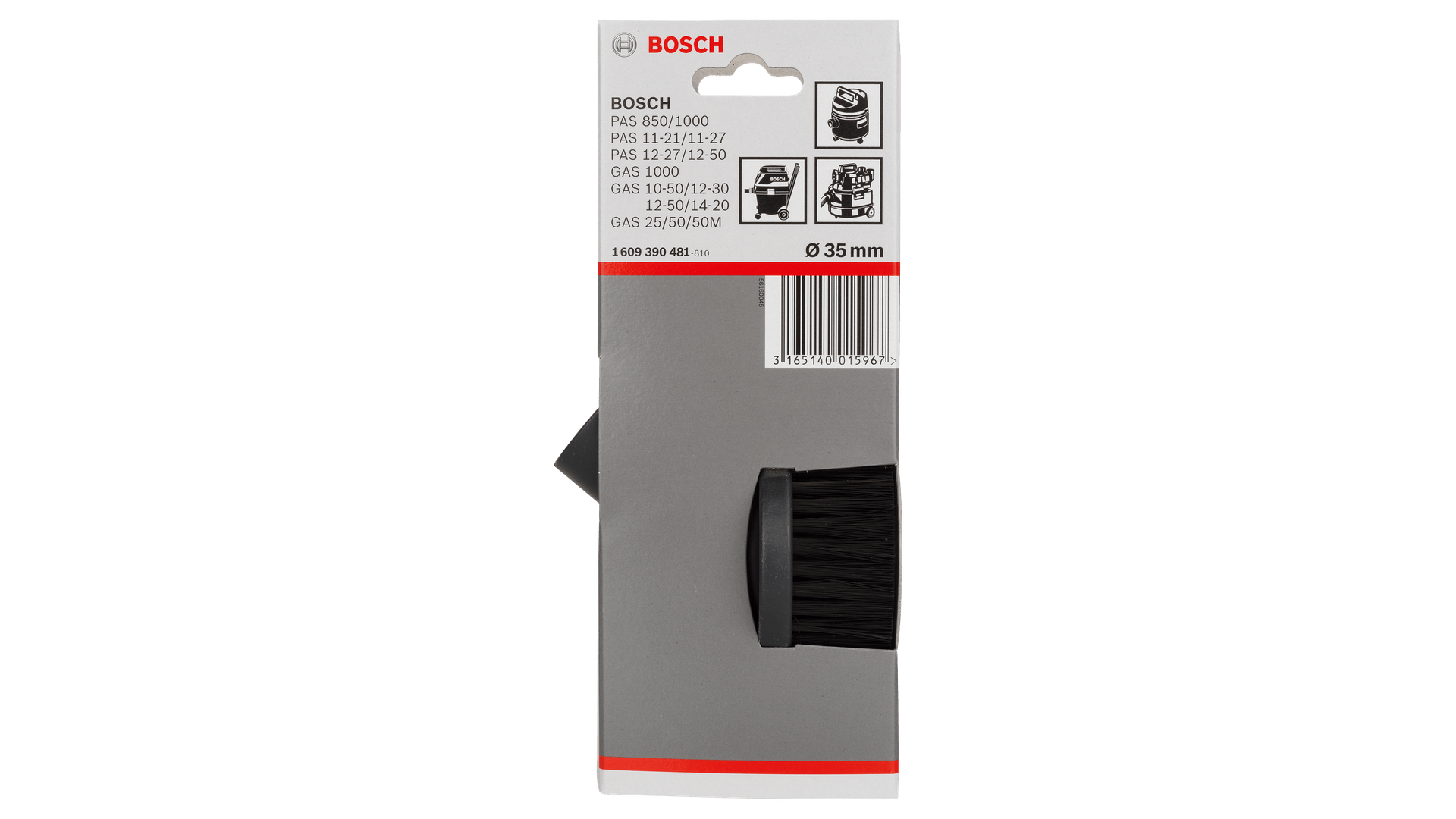 New Genuine Bosch 1609390481 Small Brush Nozzle For dust extractors