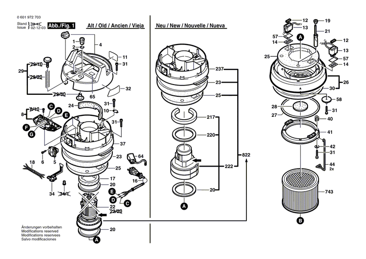 New Genuine Bosch 1609390494 Flat Brush