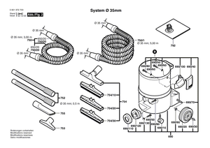 New Genuine Bosch 1609390495 Strip brush