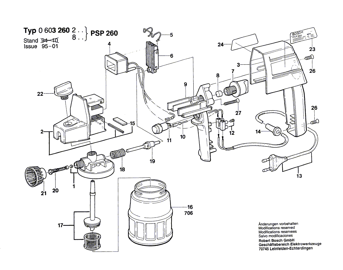 New Genuine Bosch 1609390551 Housing Cover