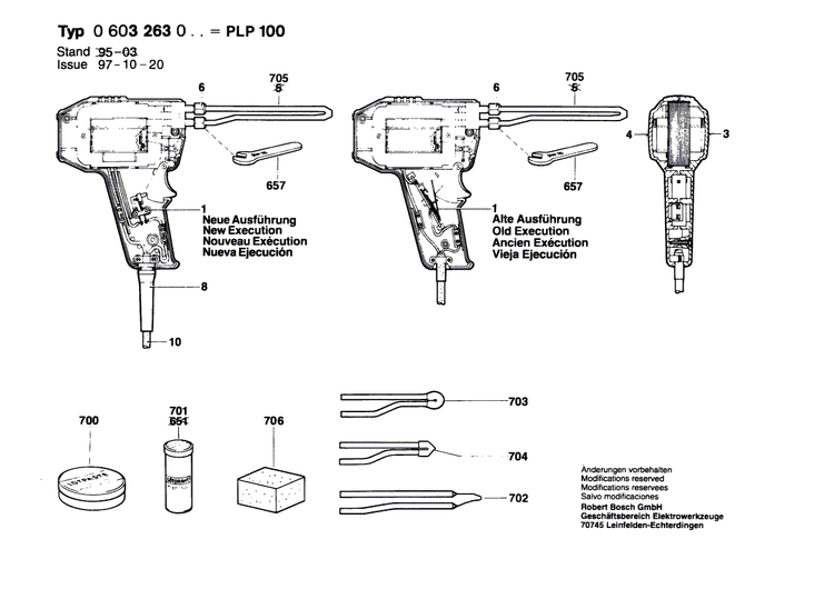 New Genuine Bosch 1609390562 Power supply cord