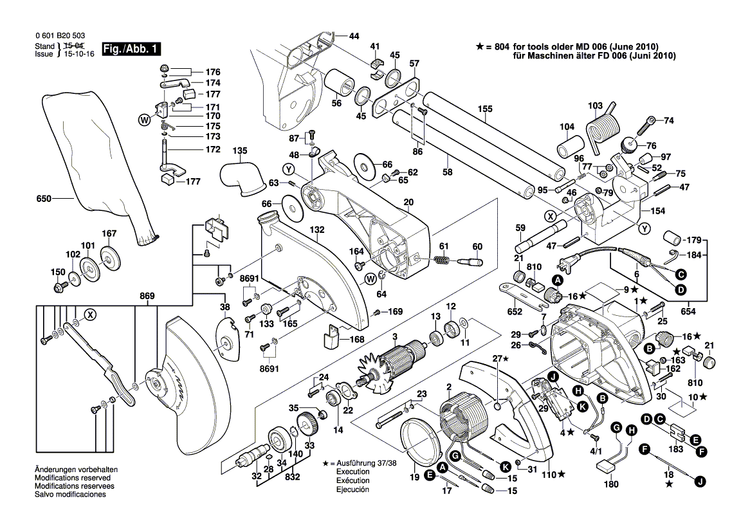 New Genuine Bosch 1609902065 Screw