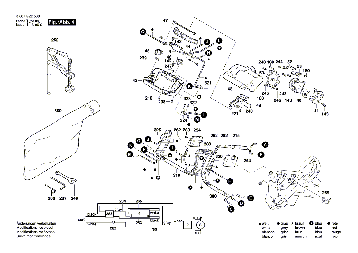 New Genuine Bosch 1609902281 Cable Clip