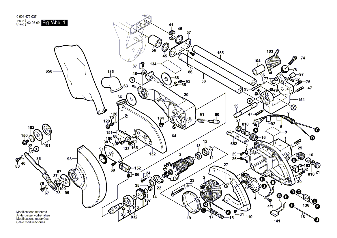 New Genuine Bosch 1609902322 On-Off Switch
