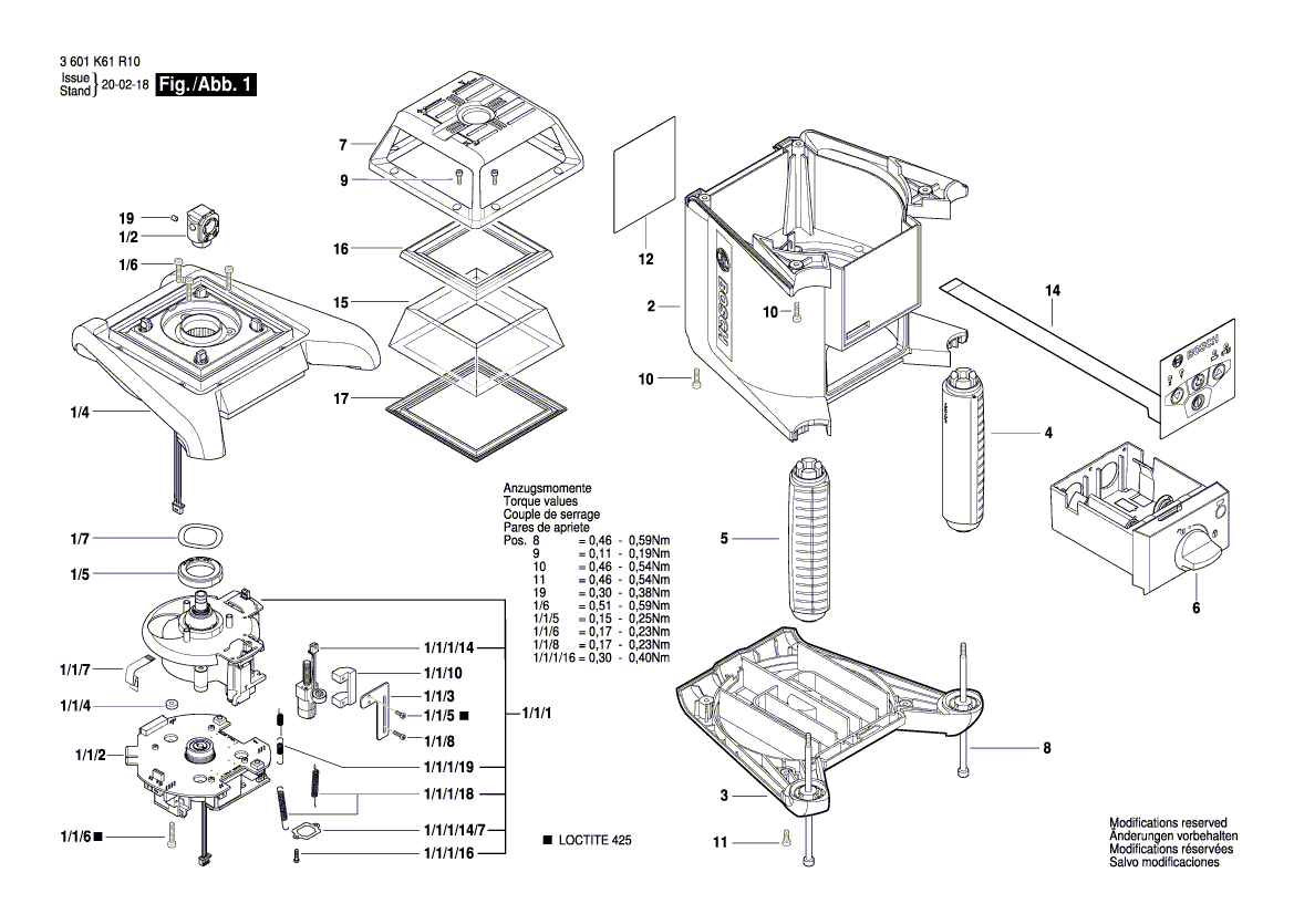 New Genuine Bosch 16099221JG prism support