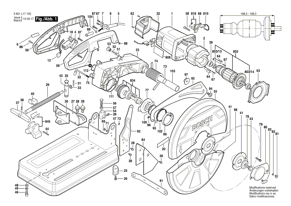 New Genuine Bosch 1609B00002 Switch