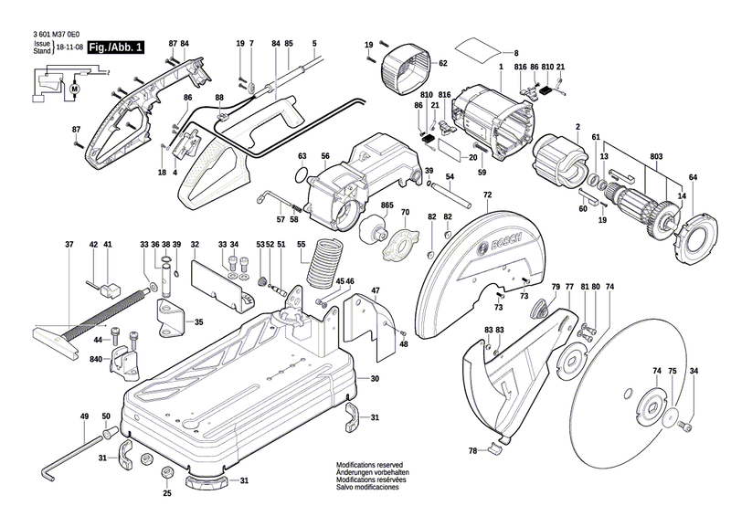 New Genuine Bosch 1609B00137 Field